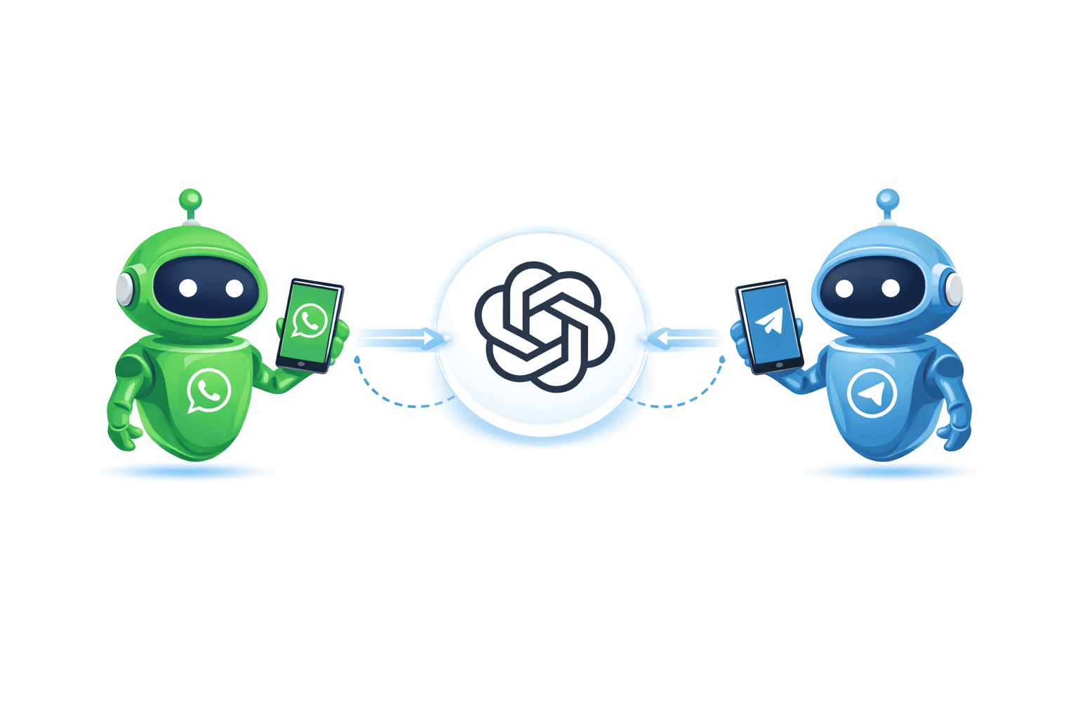 Integración de ChatGPT en Bots de WhatsApp y Telegram